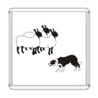 Магнит 6.5 x 6.5 см   ПАСТЬБА