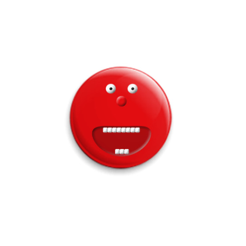 Значок 25мм с принтом Red Nose