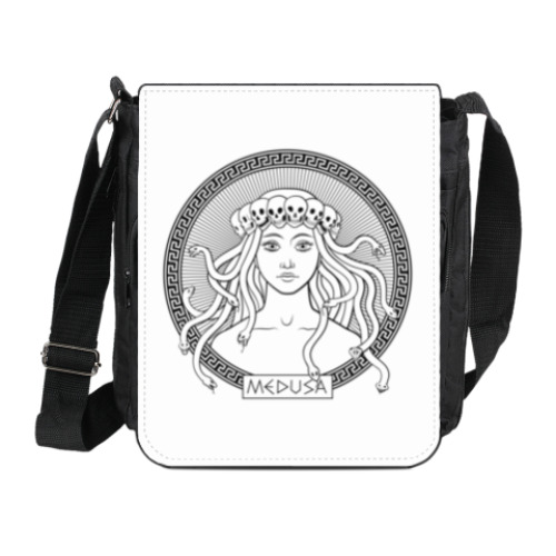 Сумка на плечо (мини-планшет) с принтом Медуза Горгона