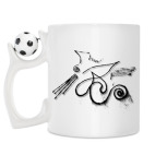 Кружка с футбольным мячиком