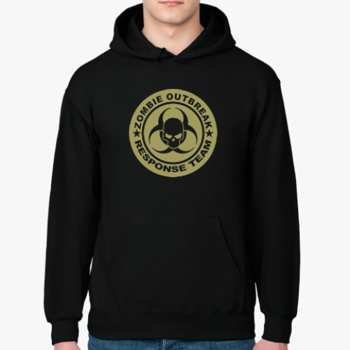 Толстовка худи с принтом Zombie outbreak response team