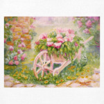 Тележка с цветами