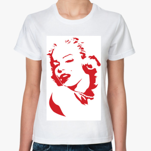 Классическая футболка с принтом Monroe