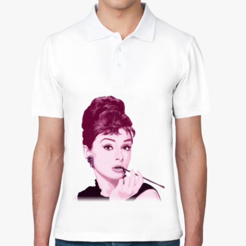 Рубашка поло с принтом Одри Хепбёрн
