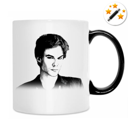 Кружка-хамелеон с принтом Damon