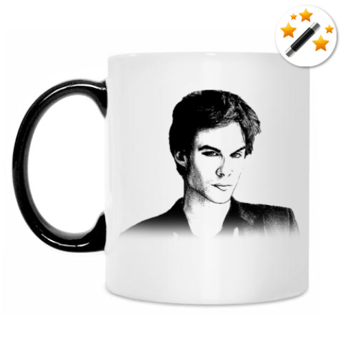 Кружка-хамелеон с принтом Damon