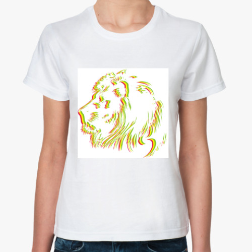 Классическая футболка с принтом RastaLion
