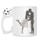 Кружка с футбольным мячиком