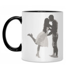 Кружка двухцветная