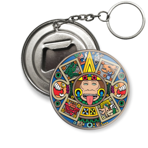 Брелок-открывашка с принтом Ацтек