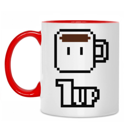 Кружка с принтом 1 UP