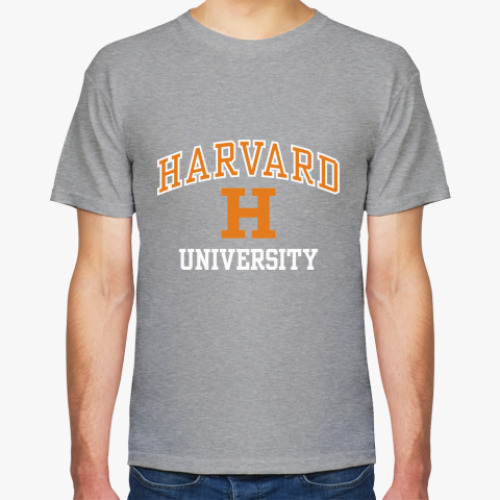 Футболка с принтом Гарвард.