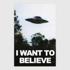 Постер 40 х 60 см I want to believe