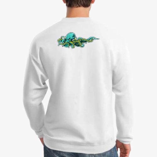 Свитшот с принтом Beware octopus