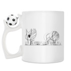 Кружка с футбольным мячиком