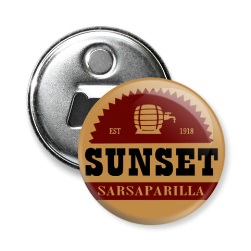 Магнит-открывашка с принтом Sunset Sarsaparilla (Fallout)