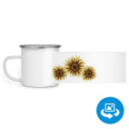 Кружка металлическая белая (круговая запечатка)