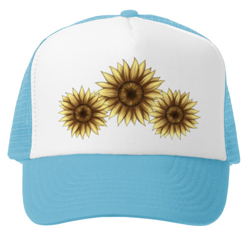 Кепка-тракер с принтом Летний цветок подсолнух