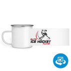 Кружка металлическая белая (круговая запечатка)