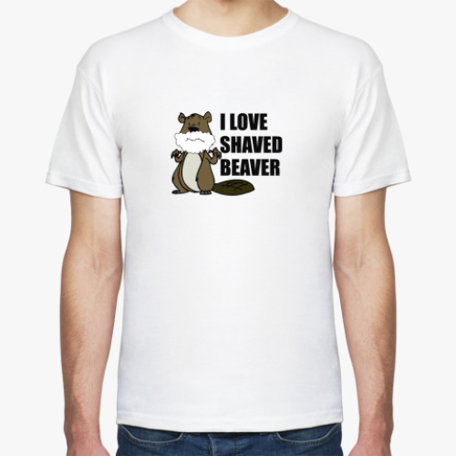 Футболка с принтом Бобрик