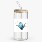 Банка с бамбуковой крышкой