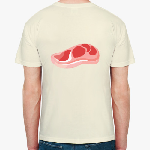 Футболка с принтом Для мясоедов