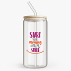 Банка с бамбуковой крышкой