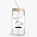 Банка с бамбуковой крышкой