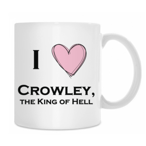Кружка с принтом I love Crowley