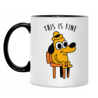 Кружка двухцветная