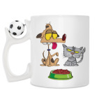 Кружка с футбольным мячиком