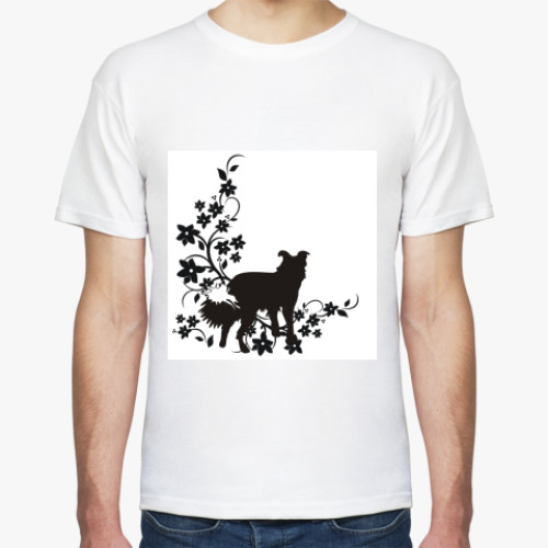 Футболка с принтом Бордер колли