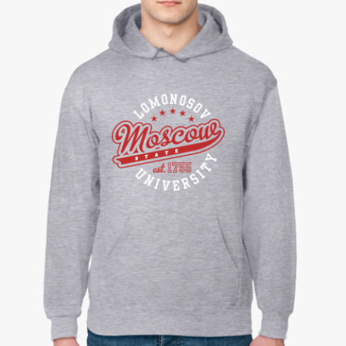 Толстовка худи с принтом Кенгурушка МГУ Ломоносова