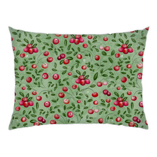 Подушка с принтом КЛЮКВА НА БОЛОТЕ