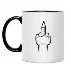 Кружка двухцветная