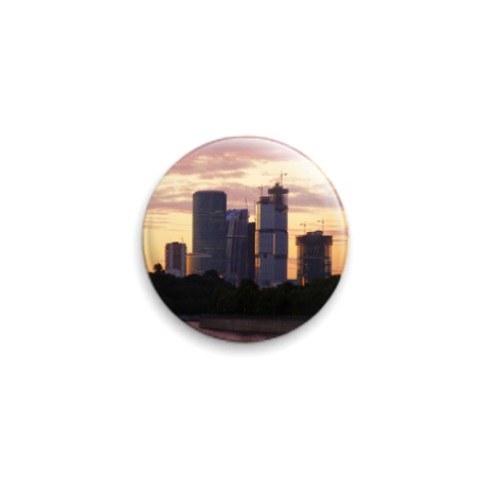 Значок 25мм с принтом  'Сити'