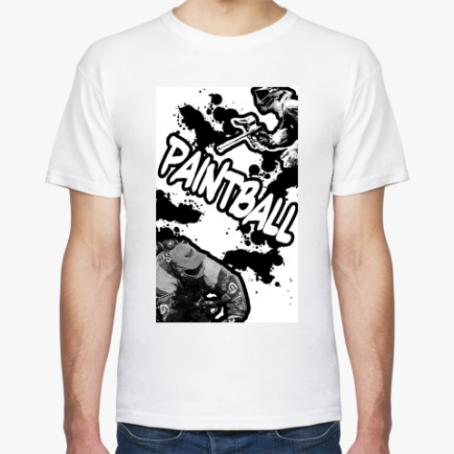 Футболка с принтом  PaintBall