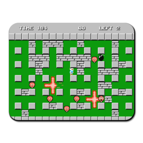 Коврик для мыши с принтом Bomberman Dendy Nes