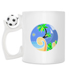 Кружка с футбольным мячиком
