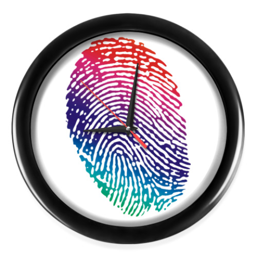 Настенные часы с принтом Отпечаток
