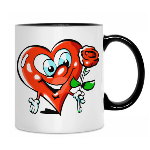 Кружка с принтом Сердце