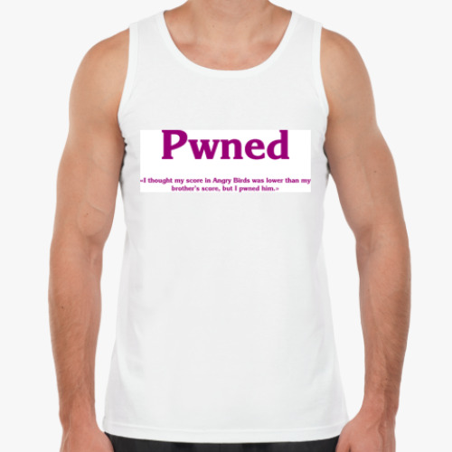 Майка с принтом AMERICAN SLANG