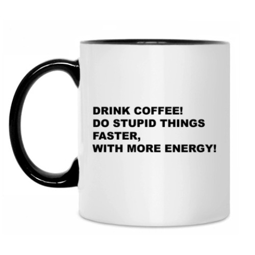 Кружка с принтом Drink Coffee