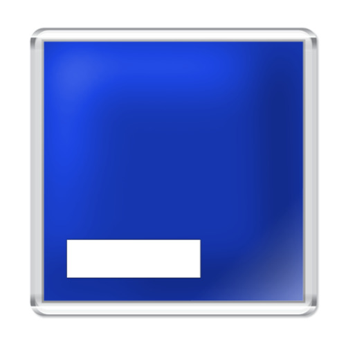 Магнит с принтом  Кнопка Свернуть