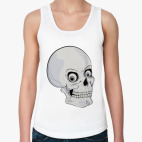 Женская майка Череп