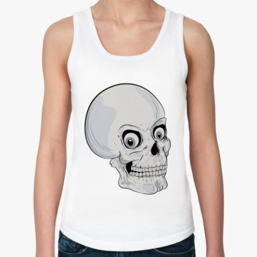 Женская майка с принтом Череп