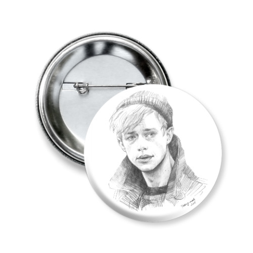 Значок 50мм с принтом Dane DeHaan