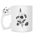 Кружка с футбольным мячиком