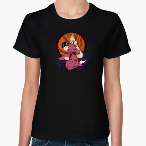 Женская футболка с принтом Шибари S-shape