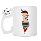 Кружка с футбольным мячиком